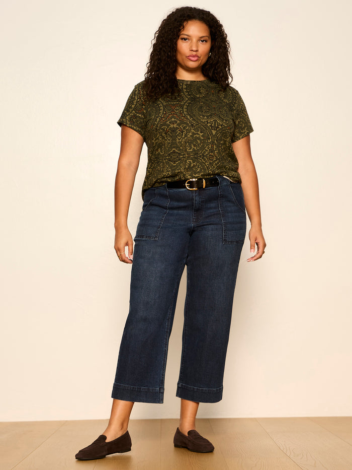 The Perfect Tee Midnight Moss Extended Sizing