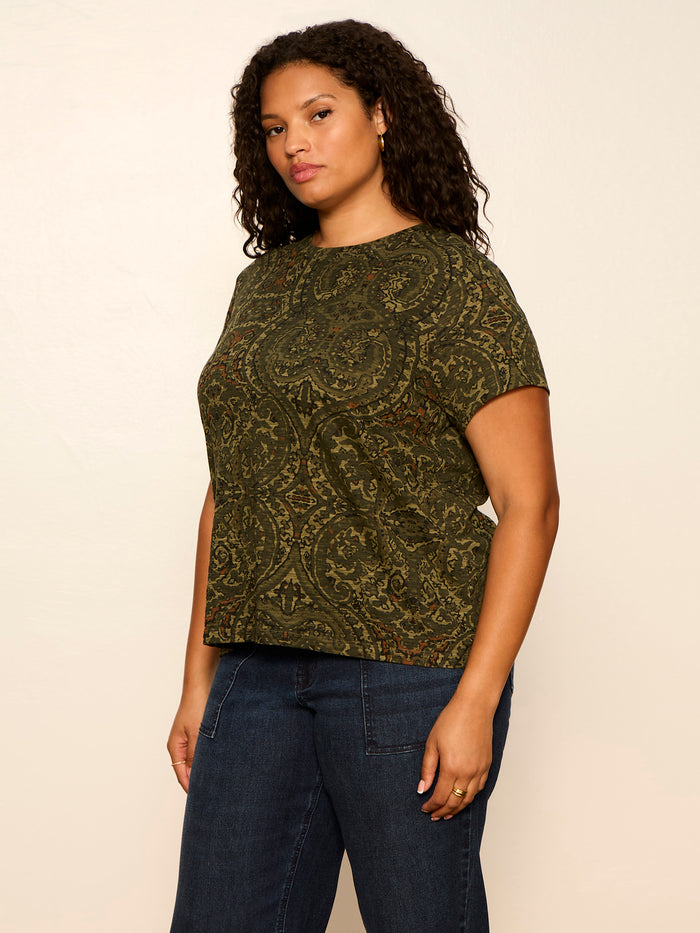 The Perfect Tee Midnight Moss Extended Sizing