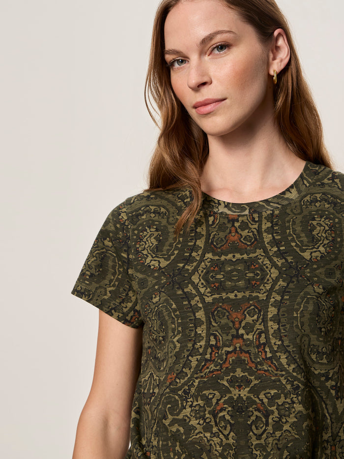 The Perfect Tee Midnight Moss Petite Sizing