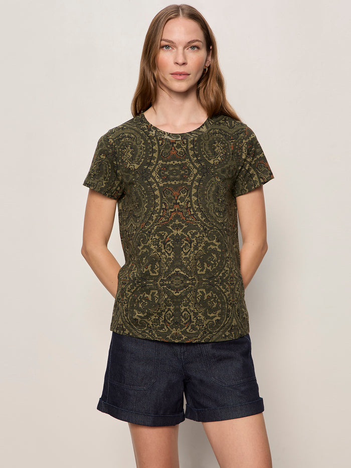 The Perfect Tee Midnight Moss Petite Sizing