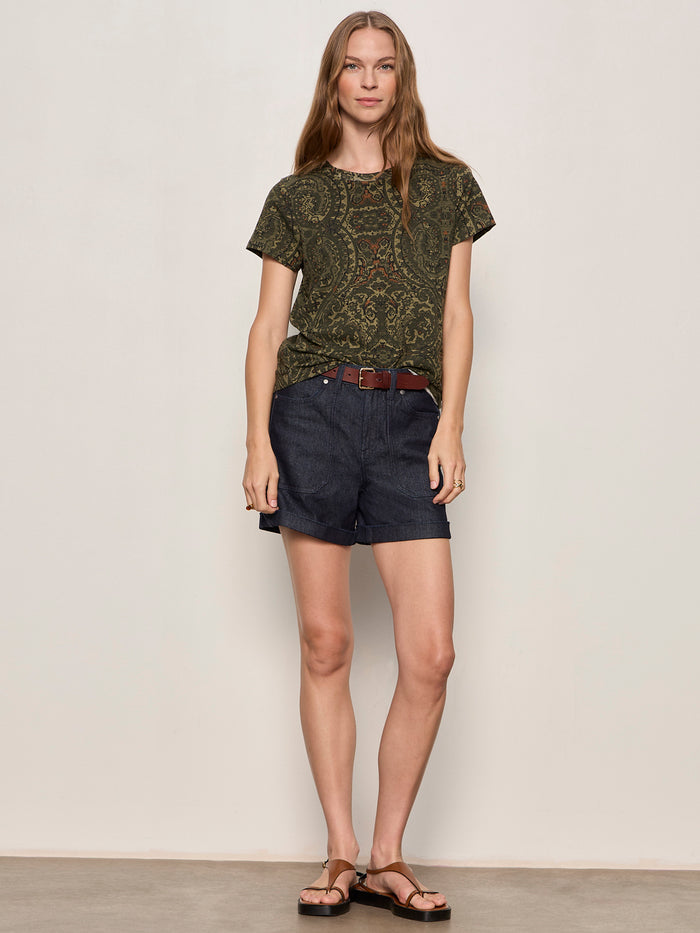 The Perfect Tee Midnight Moss Petite Sizing
