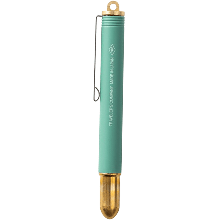 Traveler's Brass Fountain Pen - Factory Green - Pen Boutique Ltd