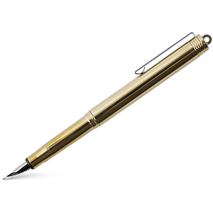 Traveler's Brass Fountain Pen - Solid - Pen Boutique Ltd