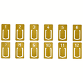 Traveler's Brass Number Clip - Pen Boutique Ltd