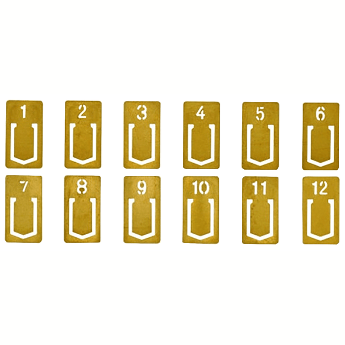 Traveler's Brass Number Clip - Pen Boutique Ltd