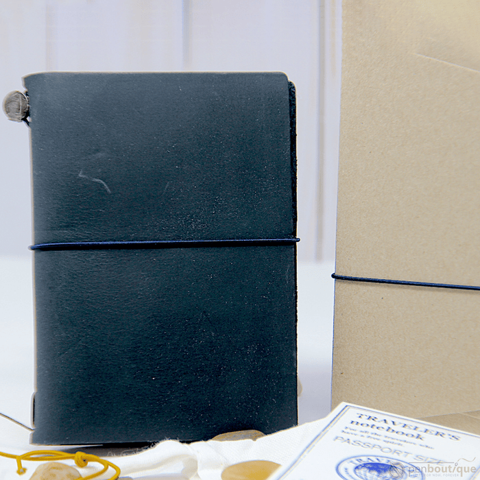 Traveler's Notebook - Blue - Passport Size - Pen Boutique Ltd