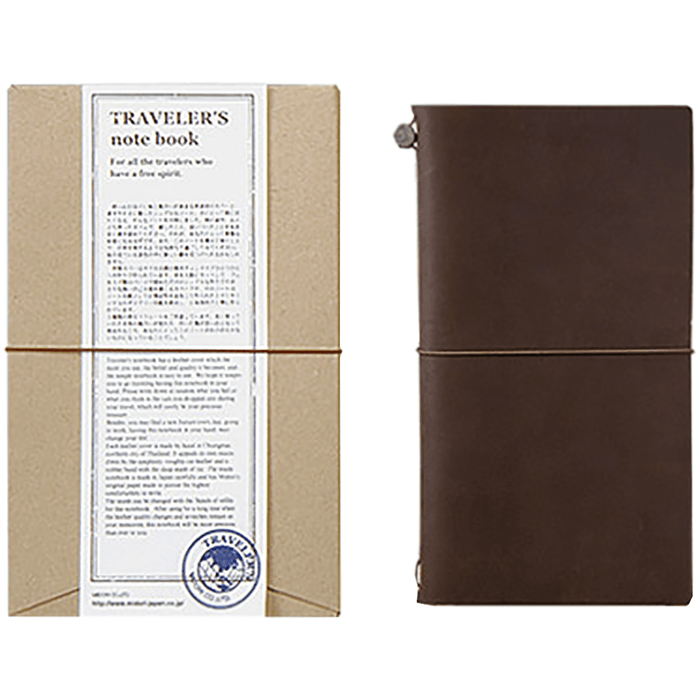 Traveler's Notebook - Brown - Regular Size - Pen Boutique Ltd
