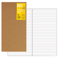 Traveler's Notebook 001 Refill - Regular Size - Lined - Pen Boutique Ltd