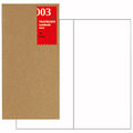 Traveler's Notebook 003 Refill - Regular Size - Blank - Pen Boutique Ltd