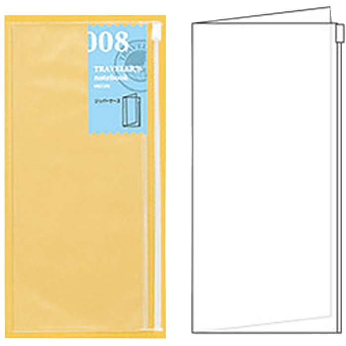 Traveler's Notebook 008 Refill - Regular Size - Zipper Pocket - Pen Boutique Ltd