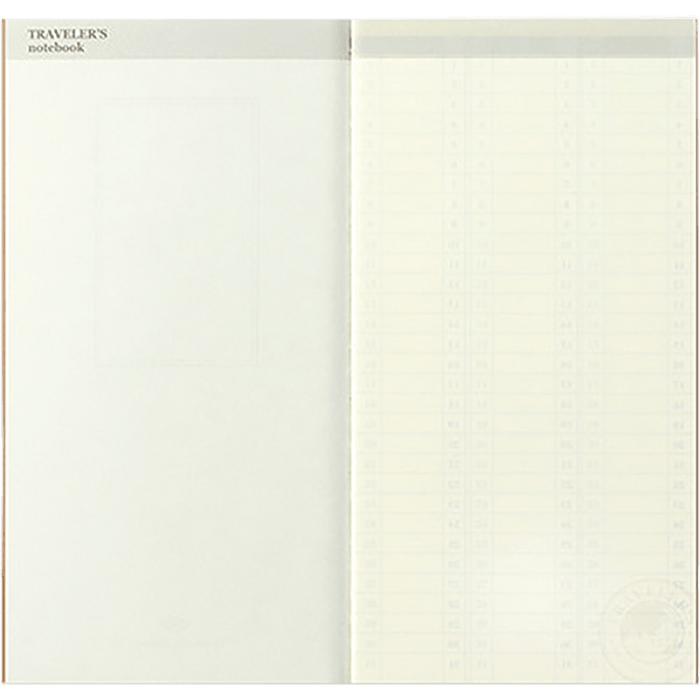 Traveler's Notebook 018 Refill - Regular Size - Free Diary weekly Vertical - Pen Boutique Ltd