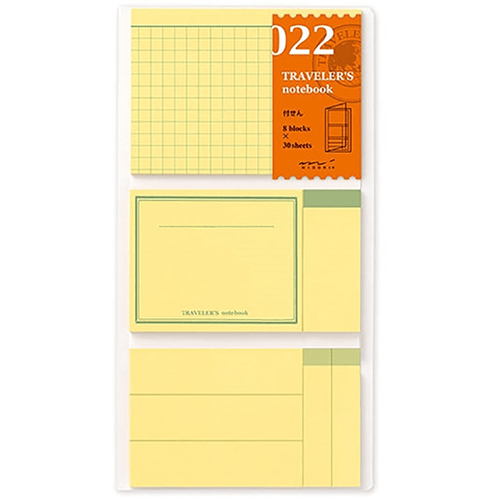 Traveler's Notebook 022 Refill - Regular Size - Post It - Pen Boutique Ltd