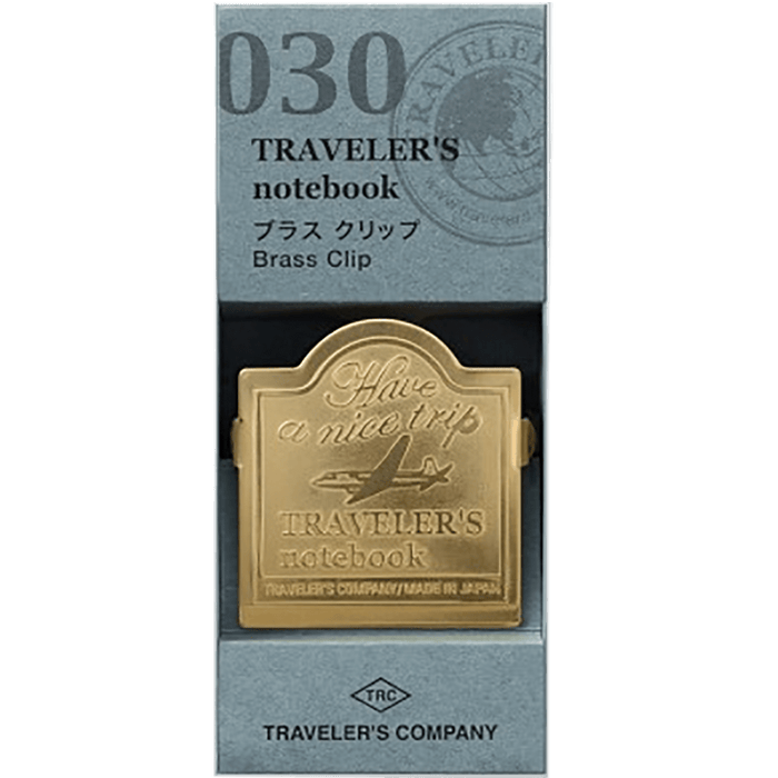 Traveler's Notebook 030 Brass Clip - Airplane - Pen Boutique Ltd