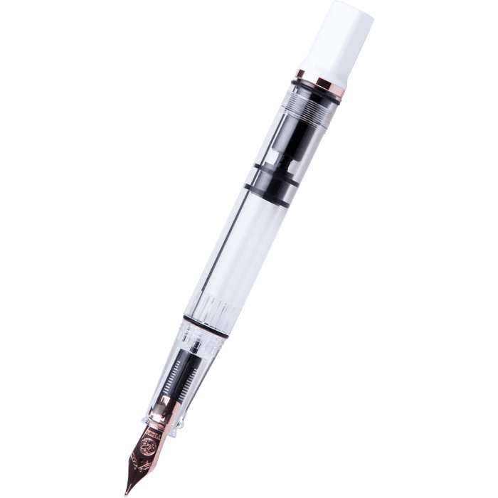 TWSBI Eco Fountain Pen - White - Rose Gold Trim (Special Edition) - Pen Boutique Ltd