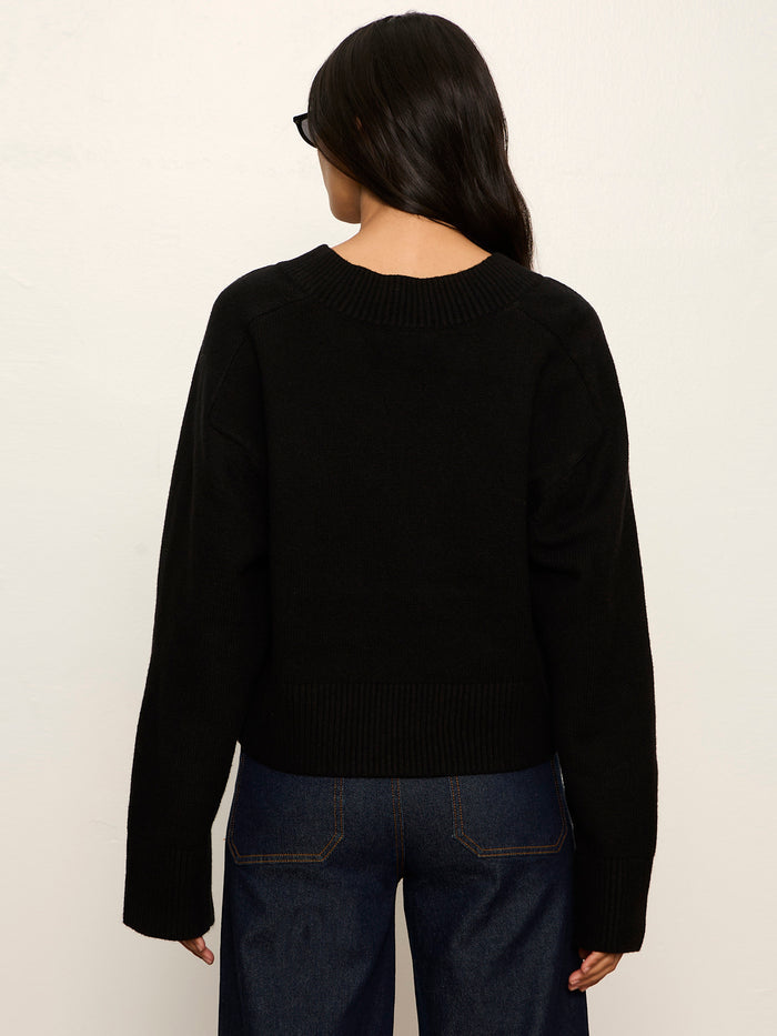 Vanna V-Neck Sweater Black