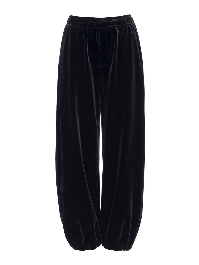 Velvet Micro Balloon Pant Black