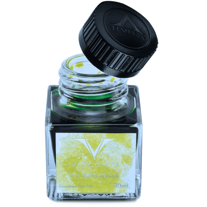 Visconti Van Gogh Ink Bottle - Novel Reader - Lime Green - 30ml - Pen Boutique Ltd