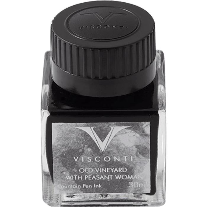 Visconti Van Gogh Ink Bottle - Old Vineyard with Peasant Woman - Grey - 30ml - Pen Boutique Ltd