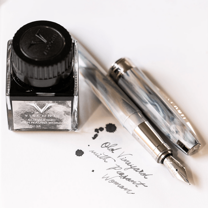 Visconti Van Gogh Ink Bottle - Old Vineyard with Peasant Woman - Grey - 30ml - Pen Boutique Ltd