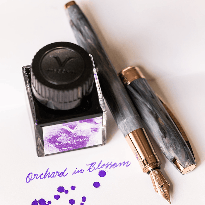 Visconti Van Gogh Ink Bottle - Orchard in Blossom - Purple - 30ml - Pen Boutique Ltd