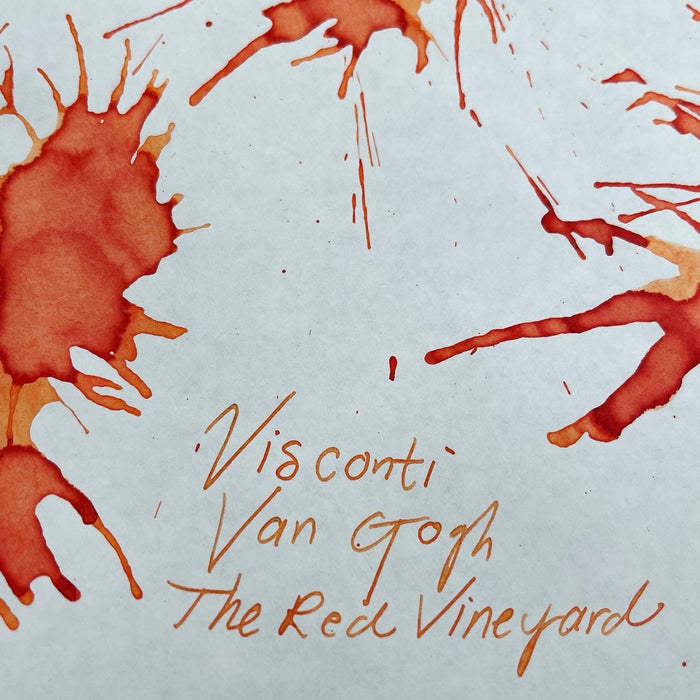 Visconti Van Gogh Ink Bottle - Red Vineyard - Orange - 30ml - Pen Boutique Ltd