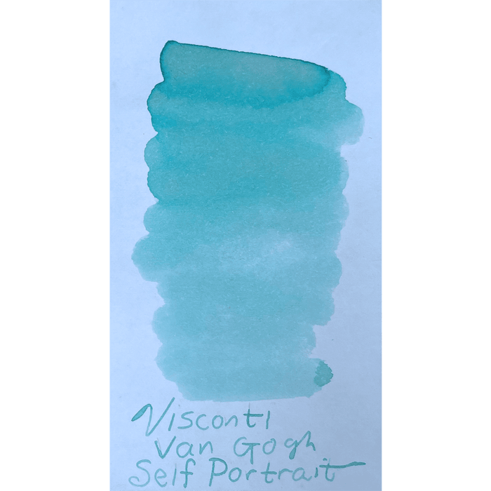 Visconti Van Gogh Ink Bottle - Self - Portrait - Light Blue - 30ml - Pen Boutique Ltd