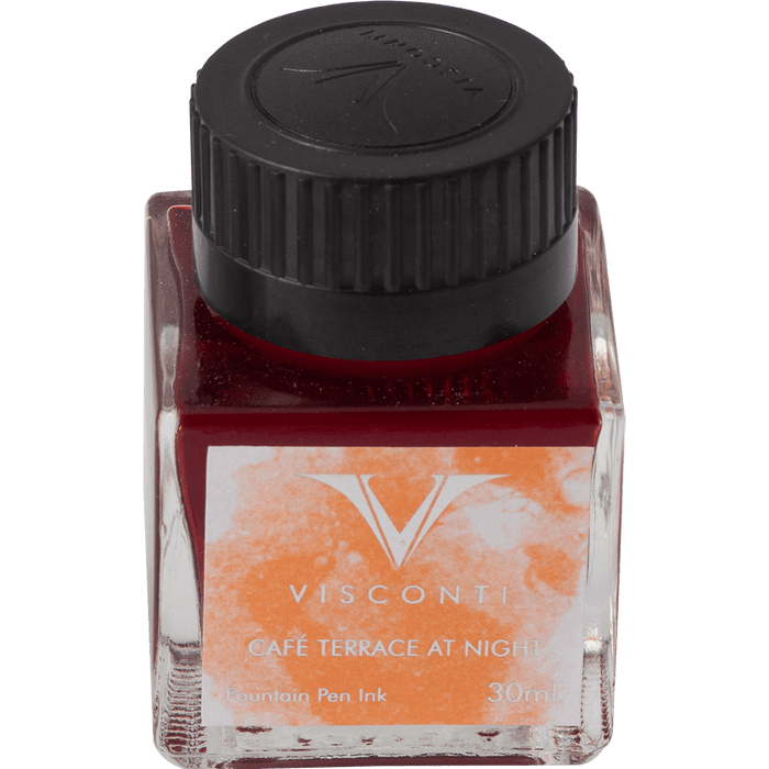 Visconti Van Gogh Ink Bottle - The Café Terrace at Night - Orange - 30ml - Pen Boutique Ltd