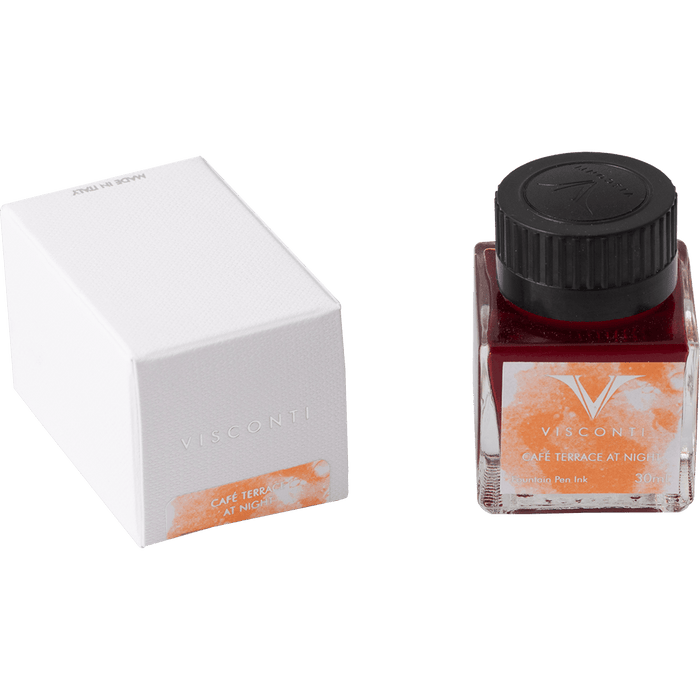 Visconti Van Gogh Ink Bottle - The Café Terrace at Night - Orange - 30ml - Pen Boutique Ltd