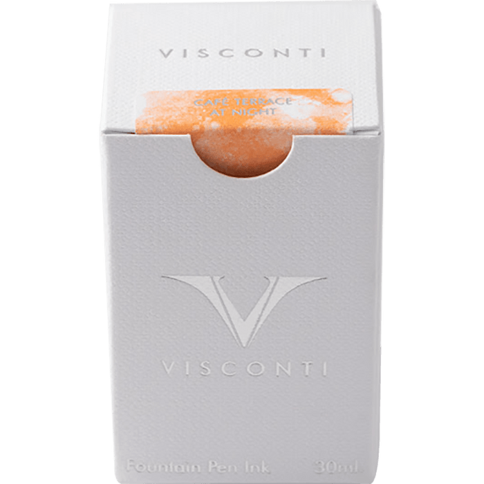 Visconti Van Gogh Ink Bottle - The Café Terrace at Night - Orange - 30ml - Pen Boutique Ltd