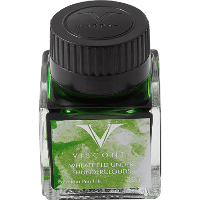 Visconti Van Gogh Ink Bottle - Wheatfield under Thunderclouds - Green - 30ml - Pen Boutique Ltd