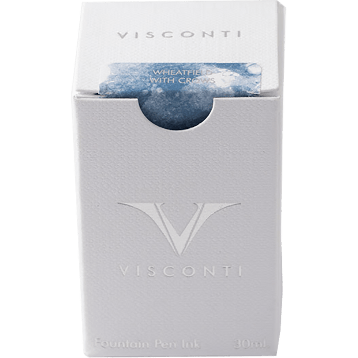 Visconti Van Gogh Ink Bottle - Wheatfield with Crows - Blue - 30ml - Pen Boutique Ltd