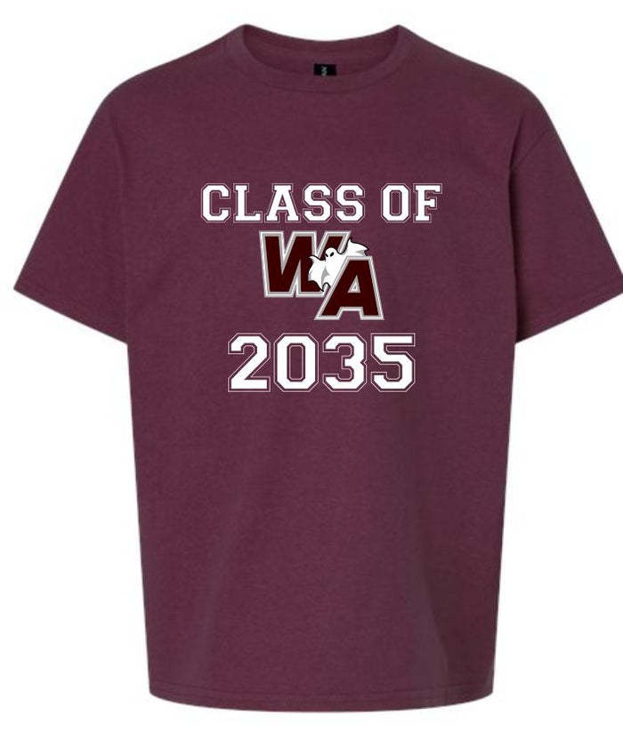 WA Future Alumni T-Shirt Tee (any year you want)