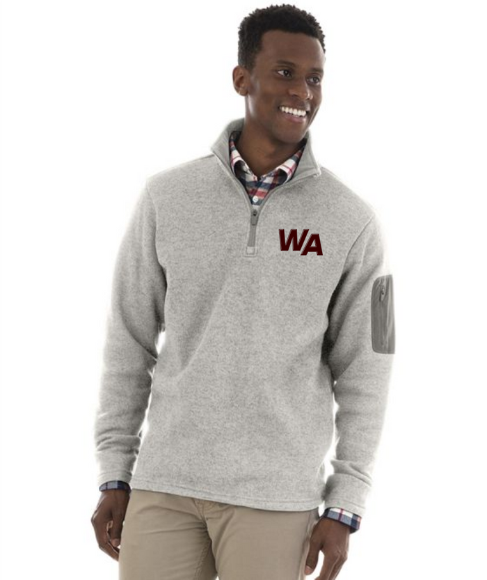WA Men's Weathered Fleece Pullover 9312