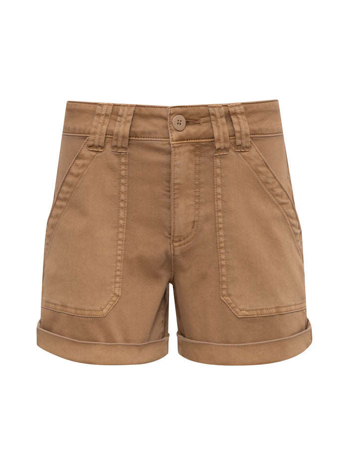 Brown shorts on a white background