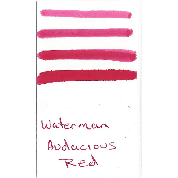 Waterman Bottled Ink - Audacious Red - 50ml - Pen Boutique Ltd