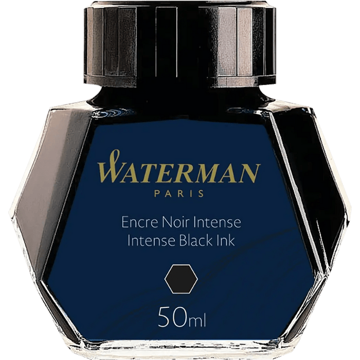 Waterman Bottled Ink - Intense Black - 50ml - Pen Boutique Ltd