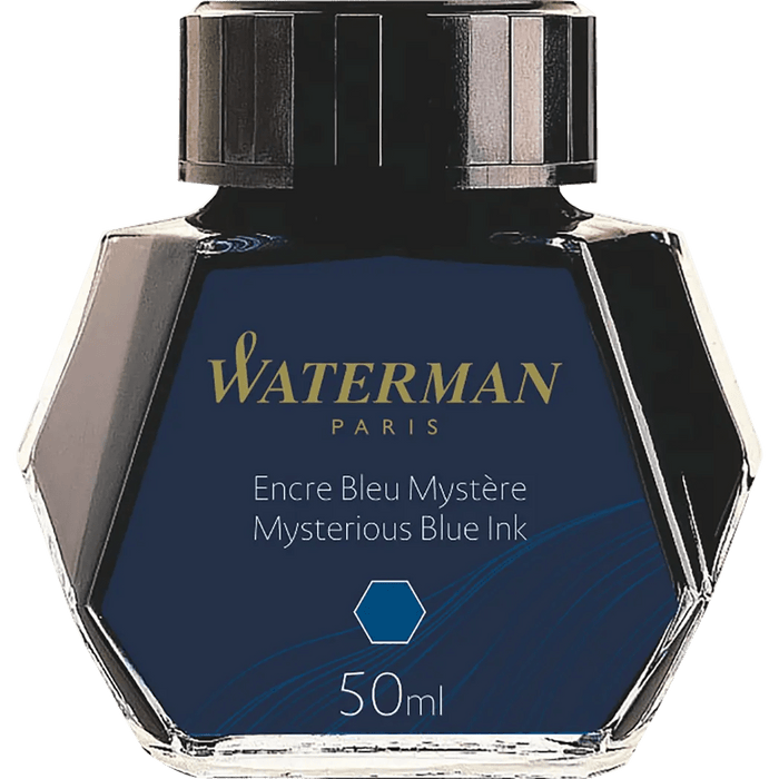 Waterman Bottled Ink - Mysterious Blue - 50ml - Pen Boutique Ltd