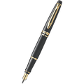 Waterman Expert Fountain Pen - Black - Gold Trim - Pen Boutique Ltd