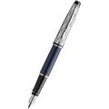 Waterman Expert L'Essence du Bleu Fountain Pen - Metal & Blue - Pen Boutique Ltd