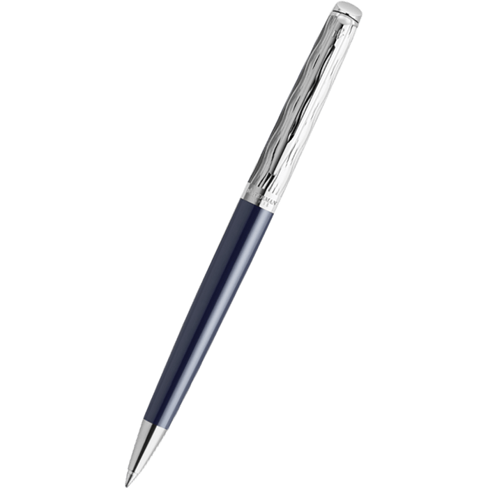 Waterman Hemisphere L'Essence du Bleu Ballpoint Pen - Metal & Blue - Pen Boutique Ltd