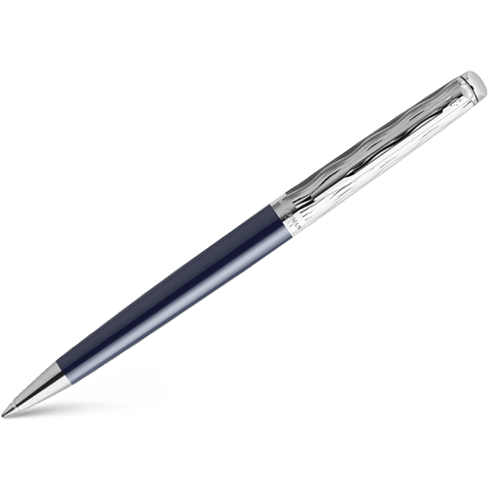 Waterman Hemisphere L'Essence du Bleu Ballpoint Pen - Metal & Blue - Pen Boutique Ltd