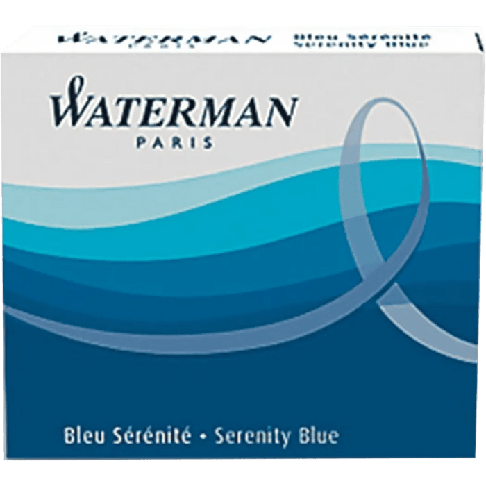 Waterman Ink Cartridges - Serenity Blue - Long - Pen Boutique Ltd