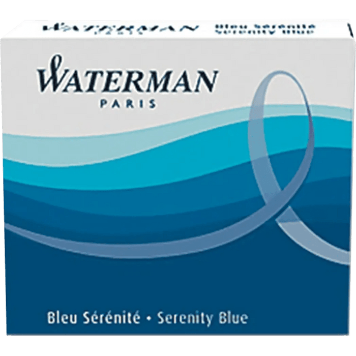 Waterman Mini Lady Ink Cartridges - Serenity Blue - 6/Box - Pen Boutique Ltd