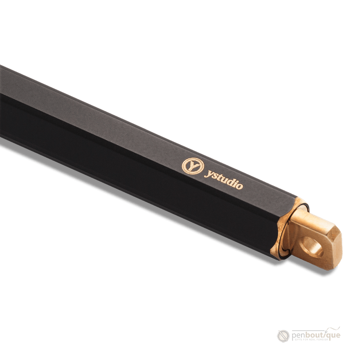 YStudio Brassing Portable Ballpoint Pen - Black - Pen Boutique Ltd