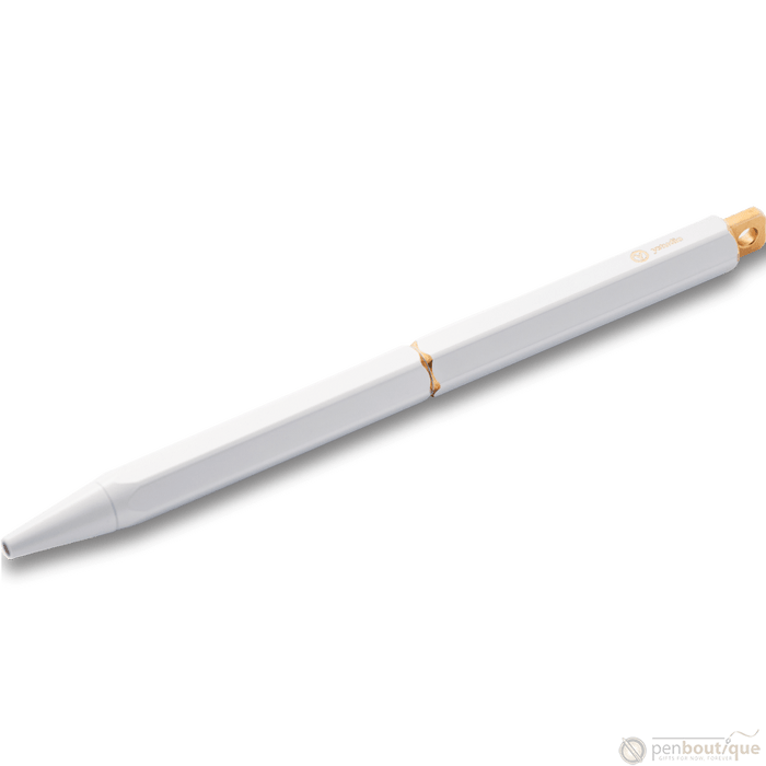 YStudio Brassing Portable Ballpoint Pen - White - Pen Boutique Ltd
