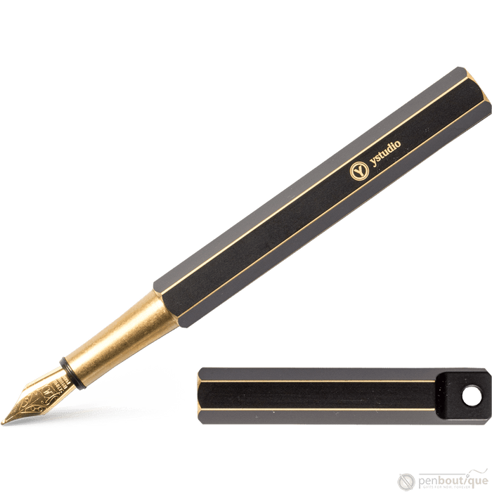 YStudio Brassing Portable Fountain Pen - Black - Pen Boutique Ltd