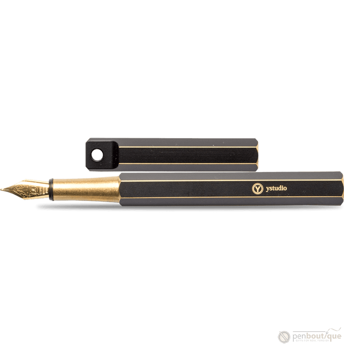 YStudio Brassing Portable Fountain Pen - Black - Pen Boutique Ltd