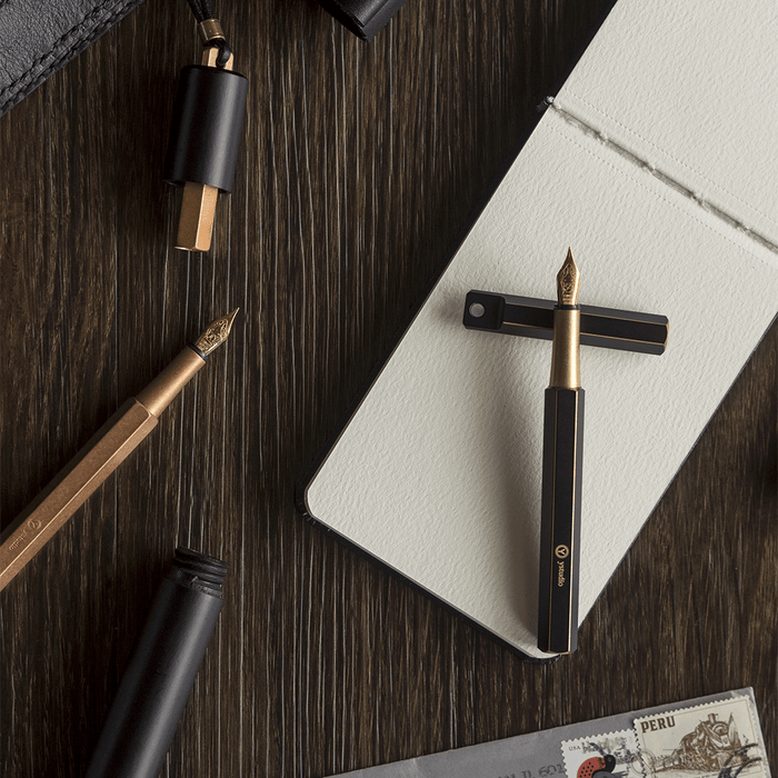 YStudio Brassing Portable Fountain Pen - Black - Pen Boutique Ltd